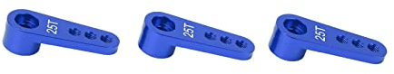 KIMISS Aluminium Servo Horn Set, 25T, 3 Stück, Metall-Lenkarm für 1/8 1/10 RC Auto, 28,3 mm Rc Servo Arm 25T Servo Hörner Metall Lenkarm