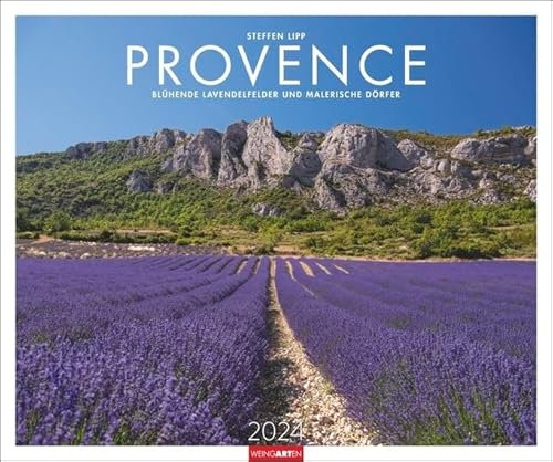 Provence - Kalender 2024 - Weingarten-Verlag - Blühende Lavendelfelder und malerische Dörfer - 55 cm x 46 cm