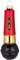 Christbaumschmuck Karaoke Mikrofon 12cm Glas - Glasfigur zum Aufhängen Rot Schwarz Gold - Extravaganter Handbemalter Weihnachtsbaum Anhänger - Musikinstrumente & Weihnachtsbaumschmuck
