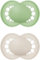 MAM Original Schnuller | 16 Plus Monate | 2er Pack | Lieferung in Schnuller-Sterilisator-Box | Nachhaltige Materialien | Babyzubehör | Creme (verschiedene Motive)