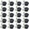 20 PCS Stainless Steel Rubber Cushioned R Shape Clamps,Cable Mounting Hose Pipe Clamps,Rubber Lined P Clips (13mm)
