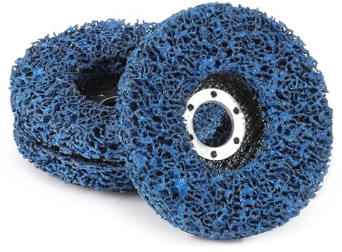 Aicoimy 3Pcs 115mm CSD Grinding Discs Rust Stripper Strip Discs for Metal Steel Grinding Polishing, 4.5 Inch Coarse Cleaning Disc Durable Poly Paint Removal Disc for Angle Grinder