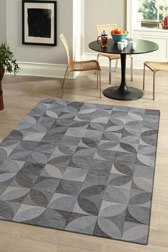 BENEFFITO Teppich – Kollektion Rondo BERGKRISTALL – Teppich – GRAU – 140 x 200 cm