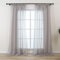 L.Z.E Vorhänge Grau für Wohnzimmer, Gardinen Hellgrau mit Kräuselband für Schienensystem, Transparent Schiene Gardine Vorhang für Schlafzimmer, 2er Set Leinenoptik Gardinenschals Modern 225 cm Lang