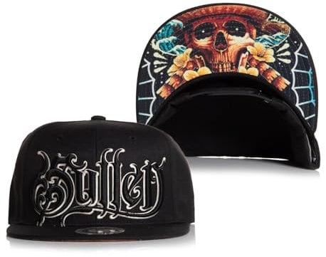 Sullen Men's Skulloha Black Snapback Hat
