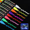 EooUooIP Kreidemarker – 8 Pcs Umkehrbare Spitzen, Langlebig, Trocken Und Nass Abwischbar Chalk Markers, Kreidetafel Markierung für Acryl, Kalender, Planungstafel, Fenster, Autoglas