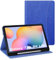 MoKo for Samsung Galaxy Tab S6 Lite 10.4 Inch 2024/2022/2020 Case with S Pen Holder, Multi-Angle Viewing Galaxy Tab S6 Lite Case with Soft TPU Back Cover, Front Pocket, Hand Strap, Dark Blue