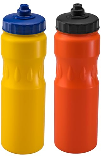 Foxberry Sports Water Bottle, Cycling Water Bottle, BPA Free Wide Mouth Drinking Bottle with Leak Proof Valve Cap, 750ml, 2 Pack