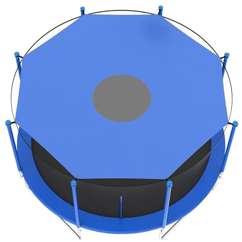 UVCMDUI Trampolin-Zeltabdeckung für 427cm Trampolin Mit 6/8 Stangen, Sonnenschutz Regenfeste Trampolin Dach, Tragbare Trampolin Zelt Trampolin Schutz, 14FT 8 Poles