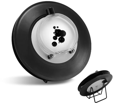 Ferrofluido Bailando con Ritmo Musical, Visualizador de Música Ferrofluido, Decoración de Escritorio Altavoz Ferrofluido Music Mate con 12 Bolígrafos de Colores