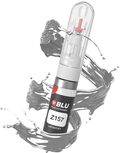 BLU Lackstift Auto kompatibel für OPEL Z157 Silber STARSILBER | Auto Lack Reparatur 2in1 Ausbesserungslack Pinsel + Nadel