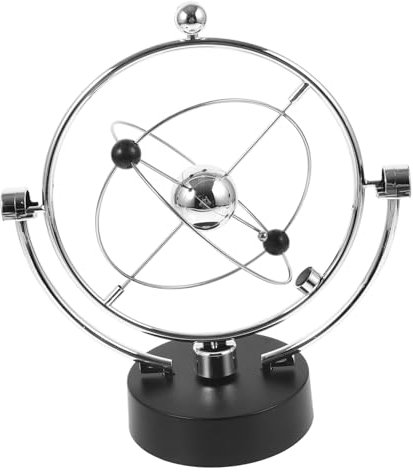 VICASKY Desktop-Perpetuum-Motion-Dekoration Office Decoration Physics Toys Schwerkraftspiel Physik Bewegungsinstrument Desktop-Himmelsinstrument drehbare Wippe Silver