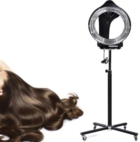 Sèche-Cheveux Mural Orbital 1200 W Sur Pied, Processeur De Couleur Professionnel Salon Coiffure Spa Plaque Chauffante, Lampe Salon Professionnelle, Sèche-Cheveux Pour Salons De Coiffure,Vertical