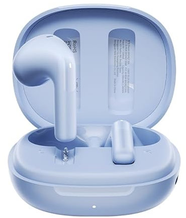 QCY AilyBuds E10 Auriculares Bluetooth HiRes LDAC - Dual Device - Modo gaming 4 Mics ENC Auriculares in-ear Azul
