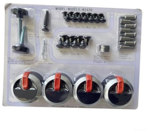 Juego completo de pomos para plancha de 4 pomos de repuesto con almohadilla de limpieza