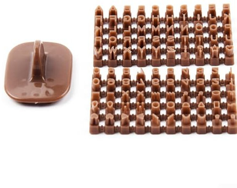 Pochoirs d'impression pour poterie et pâtisserie, lettres en argile pour motifs uniques