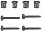 Genuine Cooker Oven Door Front Panel Screw Bush Kit Compatible With AEG 50293036005