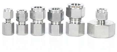 1PC Fit Tube O/D 8mm To M20x1.5 Female 304 Stainless Ferrule Pneumatic Air Compression Fitting