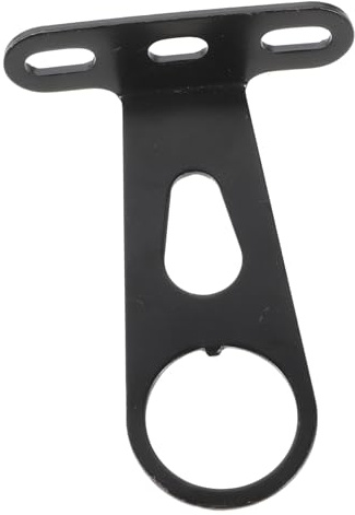 STOBAZA Fahrrad Frontlicht Halterung aus Stahl Praktische und Langlebige Fahrradlampe Gabel Befestigung Einfacher Fester Bike Light Mount Schwarz Kompatibel