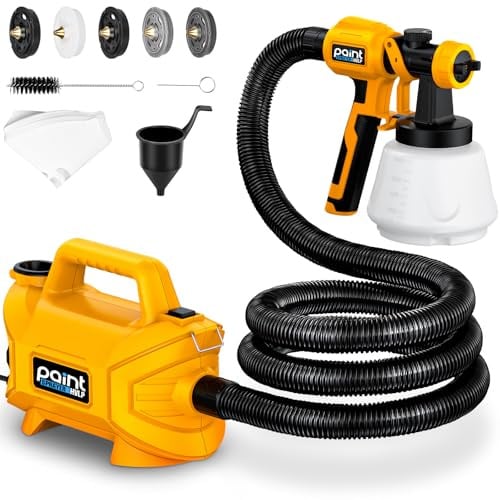 Pistola de Pintar electrica 650W, pulverizador de Pintura 5 boquillas