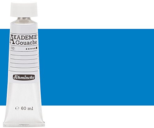 Schmincke – AKADEMIE® Gouache - feine Künstler-Gouache, Primär Cyan - 60 ml