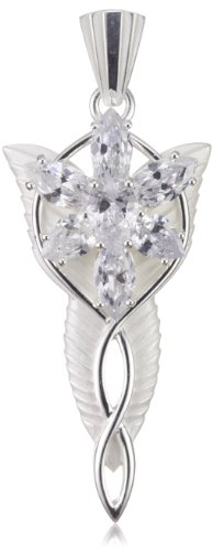 Herr der Ringe Schmuck by Schumann Design Arwens Abendstern gross 925 Sterling Silber 3100-001