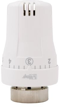 Schläfer 37070100 - Thermostatkopf, Thermostat-Kopf weiß, mit Nullstellung - Thermostat M 30 x 1,5 Heizkörper Ventil Ersatzkopf mit Frostschutzstellung, Heizkörperventil mit Nullstellung 7-28 °C