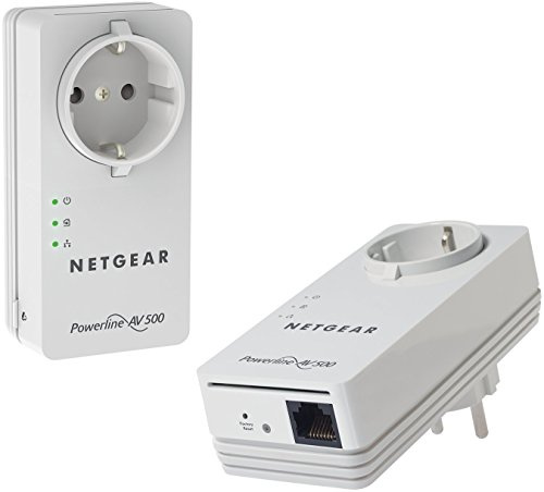 Netgear XAVB5401-100PES Powerline 500 PassThru 1-Port-Adapter (ML)