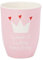 Mea-Living Tasse mit Henkel QUEEN OF F-ING EVERYTHING rosa, 500ml, Becher mit Spruch, Geschenkidee für Freundin, Spruchtasse