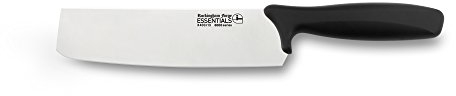 Rockingham Forge Range 17.5cm Nakiri Knife - Lightweight Sharp Stainless Steel Kitchen Knives with Black Handle