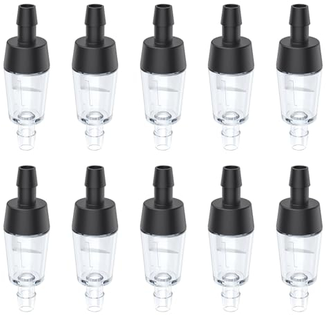 Pawfly Clapets Anti-Retour Unidirectionnels pour Aquarium – Lot de 10 Pièces, Accessoires pour Pompe à Air (Noir)