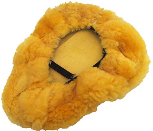 Sonia Originelli Fahrradsitzbezug Baumwolle Lammfell Bike Riemen Farbe Beige