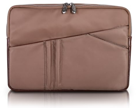 McKlein USA Mcklein 18334: 14 Nylon Laptop Sleeve, Khaki, One Size, Mcklein 18334: 14 Nylon Laptop Sleeve