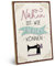 ARTFAVES® Wandbild Holzschild mit Spruch - NÄHEN IST WIE ZAUBERN KÖNNEN - Türschild Retro Vintage Deko Bild Geschenk - Hobby, Nähen