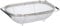 Colador de acero inoxidable para fregadero, extensible, con asas, 33 x 23,5 x 10 cm, color plateado