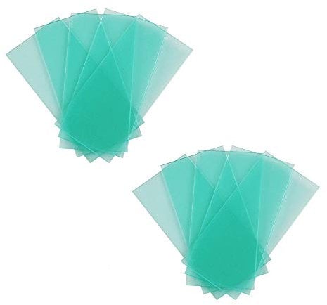 10-PACK automatic variable light welding protection lens replacement 4.25x2 inch (108mm x 50mm) transparent cover lens cover for solar automatic variable light filter 3/11