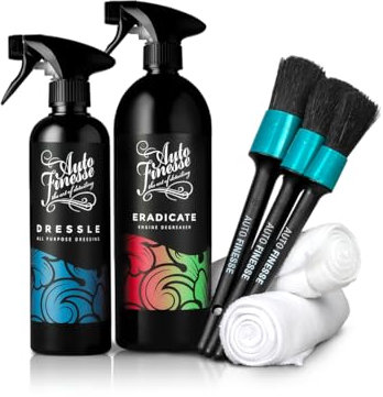 Auto Finesse Engine Bay Cleaning Kit | Complete Engine Detailing Kit with Degreaser, Dressing & Brushes | UK Made