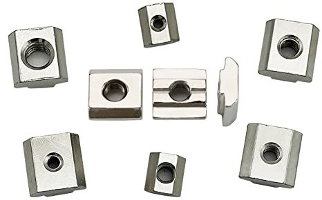 CONPHERON Tuercas Correderas T Tuercas Deslizantes Martillo M8 T Tuercas para Perfiles de Aluminio 40 Serie, (EU40) M8, 10pcs