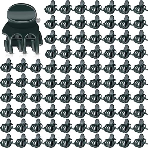 120 Stück Orchideen Clips Kunststoff Pflanzen Clips Dunkelgrüne Mini Orchideen Stütz Klammern Garten Blumen Ranken Klammer zum Stützen und Halter von Pflanz 0,7 x 0,6 x 0,6 Zoll