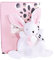 DOUDOU ET COMPAGNIE - Petite Peluche Lapin - Rose - 17 cm - Collection Happy Doudou - Peluche Douce pour Bébé - Idée Cadeau Naissance - Avec Boîte Cadeau - Lavable - Garantie Doudou Perdu - DC3884