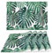 Tropische Monstera Blätter Tuch Platzsets für Esstisch 4er Set gewebt Platzsets rechteckig Stoff Tischsets