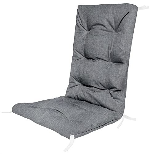 Hochlehner Auflagen für Stühle 130 x 50 x 5 cm Gartenstuhl Sitzpolster Sitzauflagen Outdoor Kissen Palettenauflage Bankauflage Polsterauflage Matratze Gartenpolster Farbe Flachs [146]