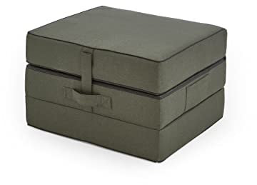 ATLANTIC home collection Falthocker Larry, 75/195/15 cm, Grün