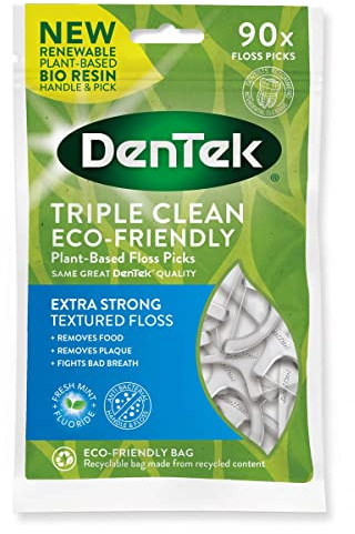 DenTek Triple Clean 90 Plant-Based Floss Picks