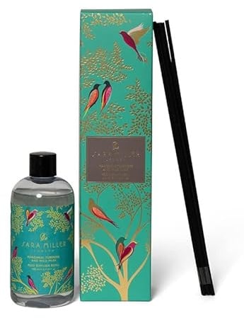 Sara Miller London 200ml Reed Diffuser Refill & Reeds Set (Green Manadrin Tuberose & Wild Musk)