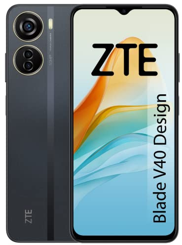 ZTE Blade V40 Design – Smartphone 6.6 FHD+, 6 GB RAM, 128 GB di archiviazione, tripla fotocamera 50 MP, batteria da 4500 mAh, ricarica rapida 22,5 W, nero