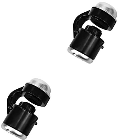 LABRIMP Junggesellinnenabschied Spiele Mikroskop Für Handy 2 STK Vergrößerungsspiegel Telefonmikroskop Mit Licht Geführtes Telefonmikroskop Lupe Handy Ansteckbares Handy-Mikroskop