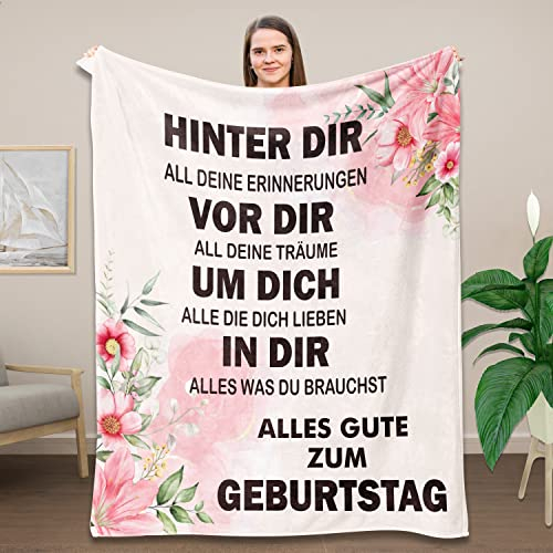 Belloxis Geburtstagsgeschenk für Frauen Kuscheldecke für Freundin Beste Freundin Schwester Geschenke Zum Geburtstag
