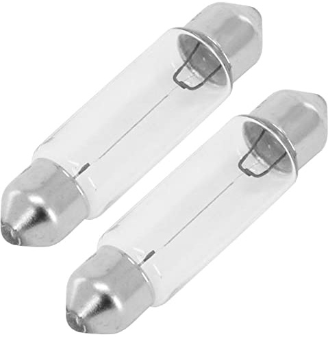 cyclingcolors 2x Soffitte Glühbirne 12V 5W 8 x 28 mm SV7 Auto Motorrad Scooter Moped Roller Lampe Glühlampe Rücklicht Festoon