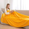 ml MassAri Limited Fleece Blanket Sofa Bed Throw 150x200 Mustard Double Size Luxurious Cosy Winter Warm Faux Fur Reversible (Mustard Yellow, Double)